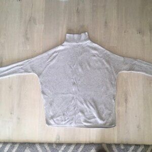 Soft Gray Turtleneck Sweater